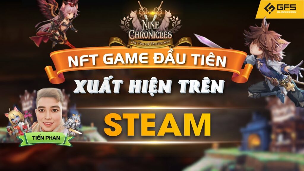 nine chronicles ncg nft game dau tien xuat hien tren steam game kiem tien cho nguoi moi bat dau